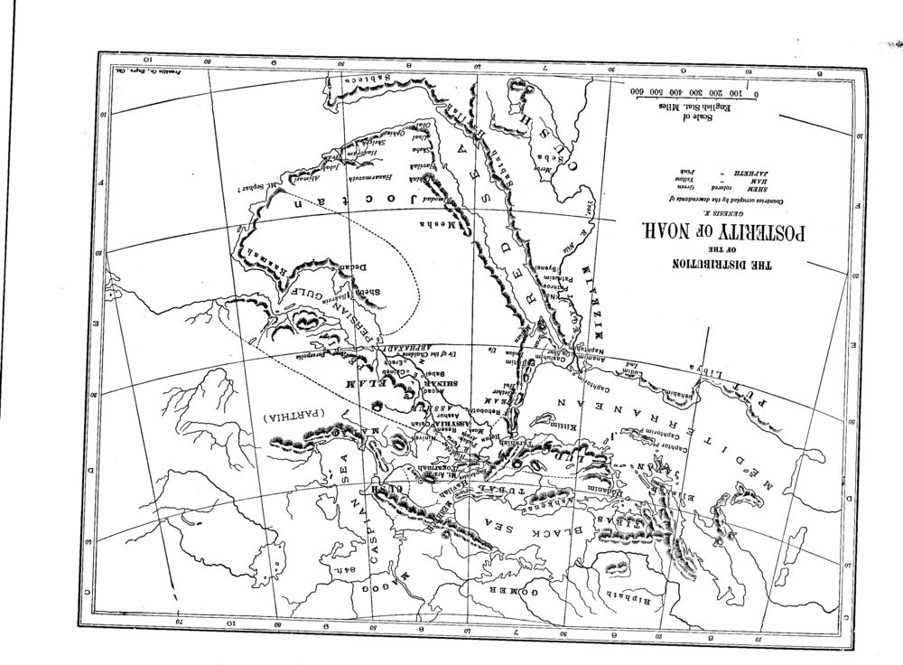 THE DISTRIBUTION OF THE POSTERITY OF NOAH.