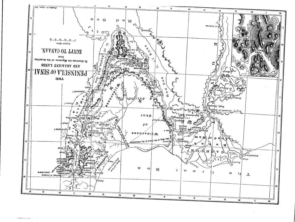 THE PENINSULA OF SINAI AND ADJACENT LANDS.