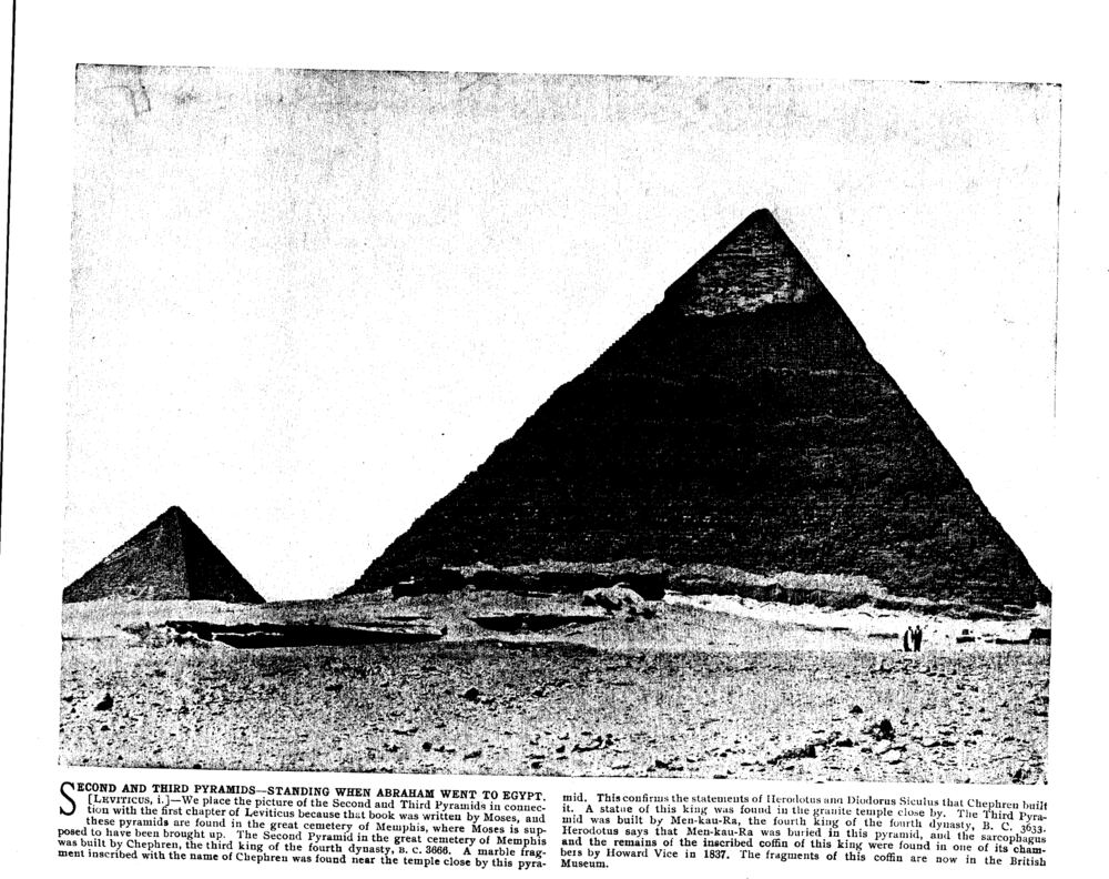 SECOND AND THIRD PYRAMIDS—STANDING WHEN ABRAHAM WENT TO EGYPT. [Leviticus, i.]
