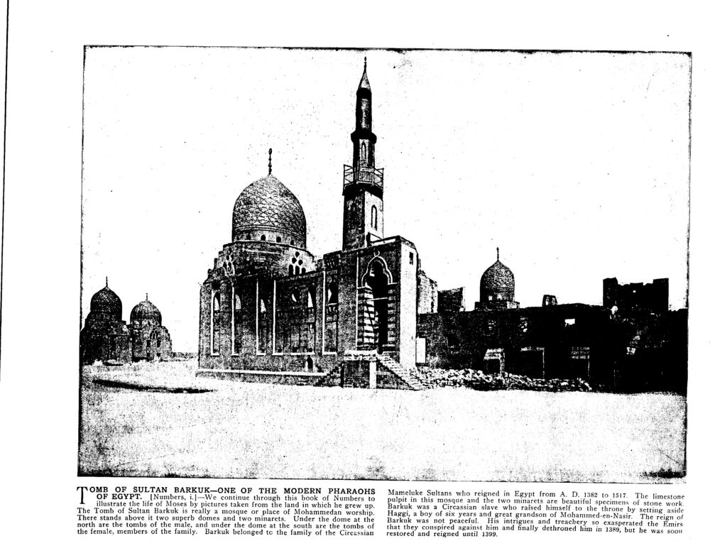 TOMB OF SULTAN BARKUK—ONE OF THE MODERN PHARAOHS OF EGYPT. [Numbers, i.]