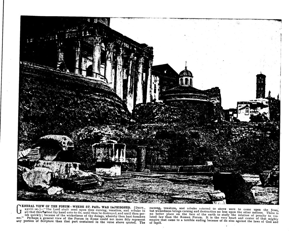 GENERAL VIEW OF THE FORUM—WHERE ST. PAUL WAS IMPRISONED. [DEUT., xxviii: 20.]