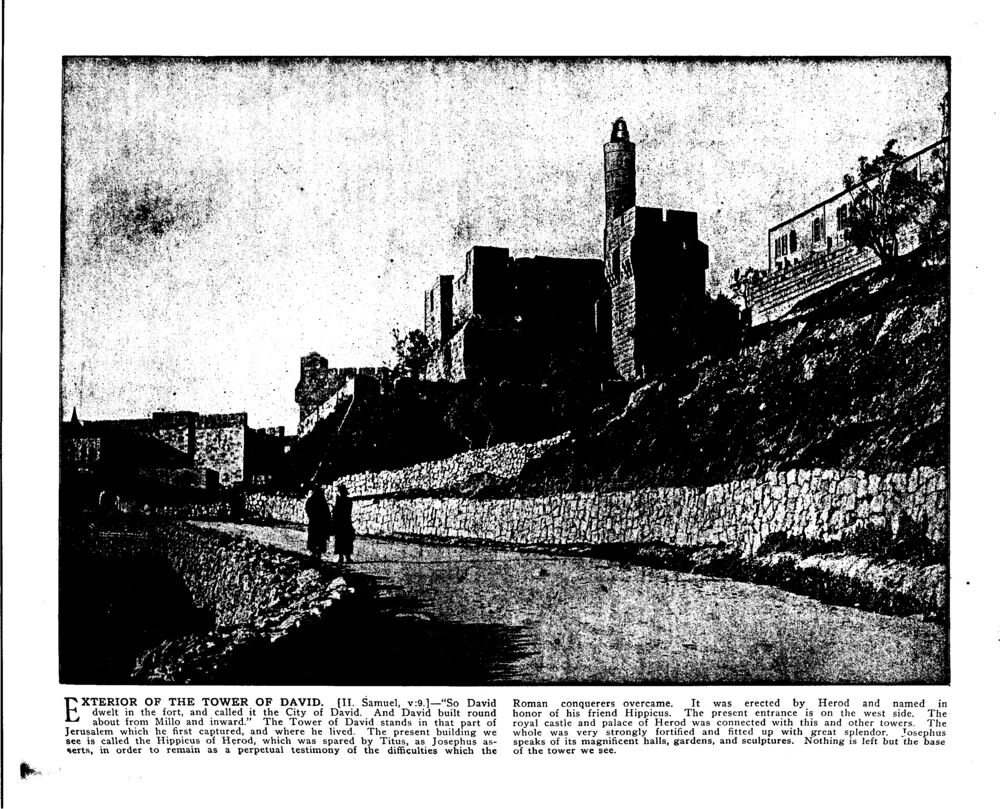 EXTERIOR OF THE TOWER OF DAVID. [II. Samuel, v:9.]