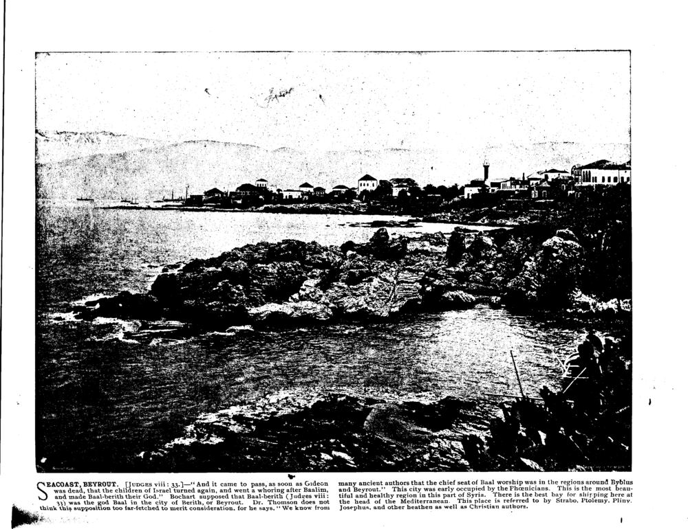 SEACOAST, BEYROUT. [Judges viii: 33.]