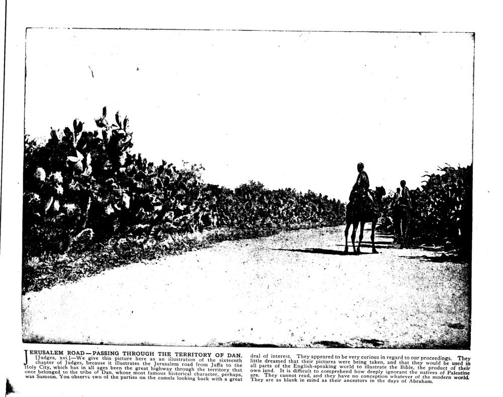 JERUSALEM ROAD—PASSING THROUGH THE TERRITORY OF DAN. [Judges, xvi.]