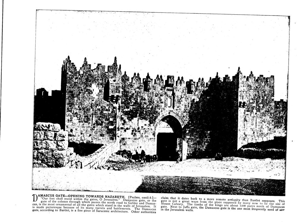 DAMASCUS GATE—OPENING TOWARDS NAZARETH. [Psalms, cxxii:2.]