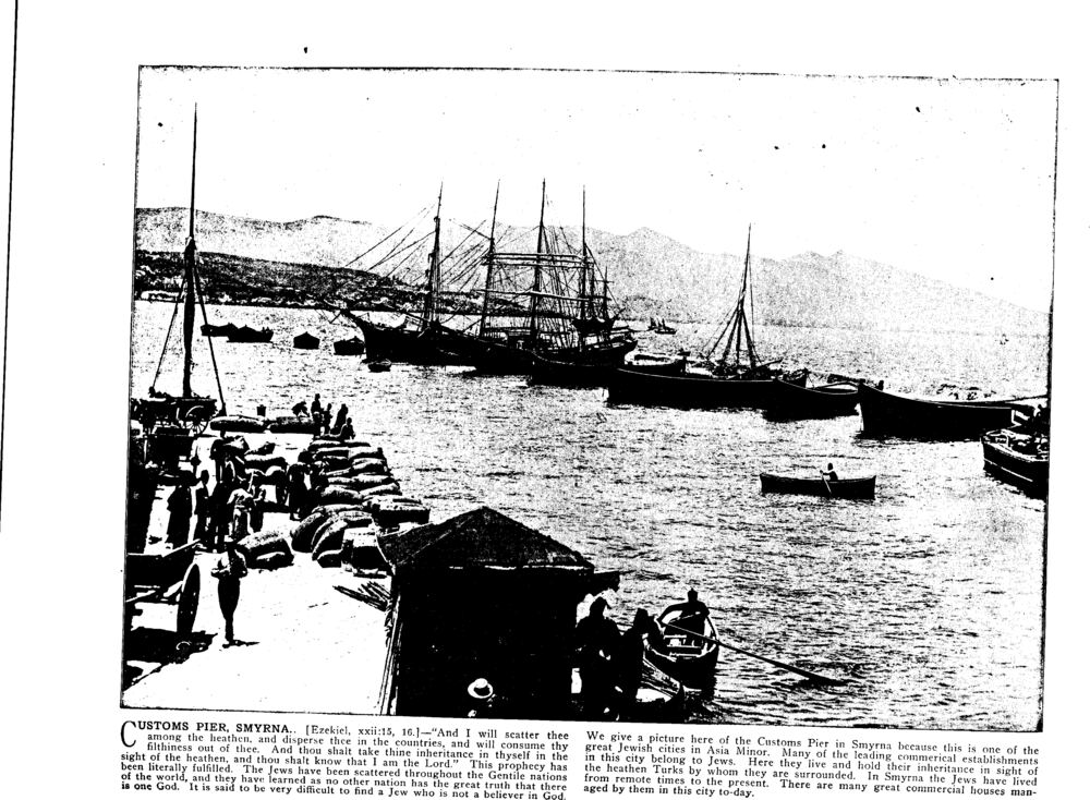 CUSTOMS PIER, SMYRNA. [Ezekiel, xxii:15, 16.]