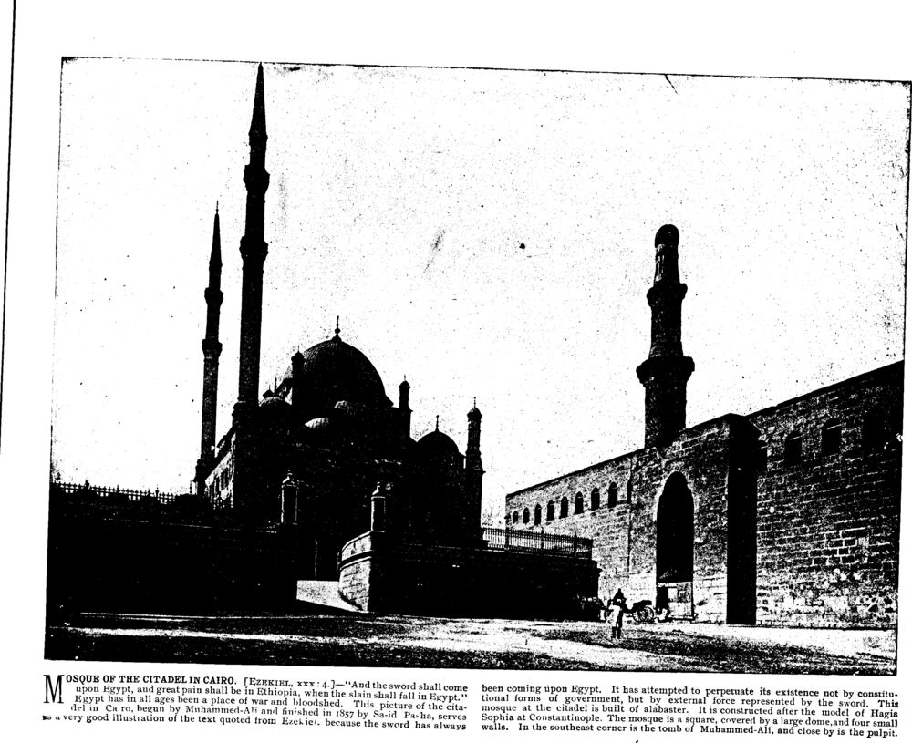 MOSQUE OF THE CITADEL IN CAIRO. [Ezekiel, xxx: 4.]