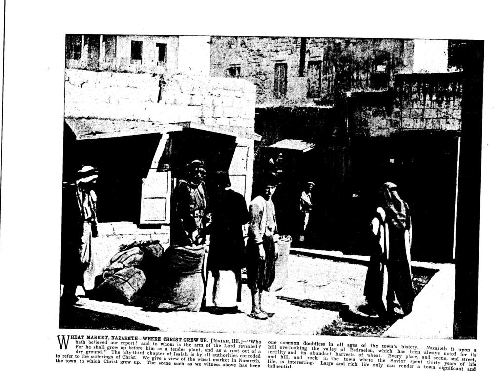 WHEAT MARKET, NAZARETH—WHERE CHRIST GREW UP. [Isaiah, liii.]